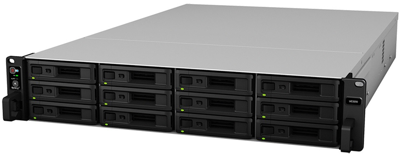 Система хранения данных Synology Rack 2U ISCSI Unified DualCont Array (QC2,4GhzCPU/8Gbupto64/2x1GbE+1x10GbE(+1xExpSlot) per controller)(upto12 2,5"/3,5"SASupto36with 2xRXD1219SAS),RAIDBasic,JBOD,0,1,5,10,F1/2xRPS/norail/1YW