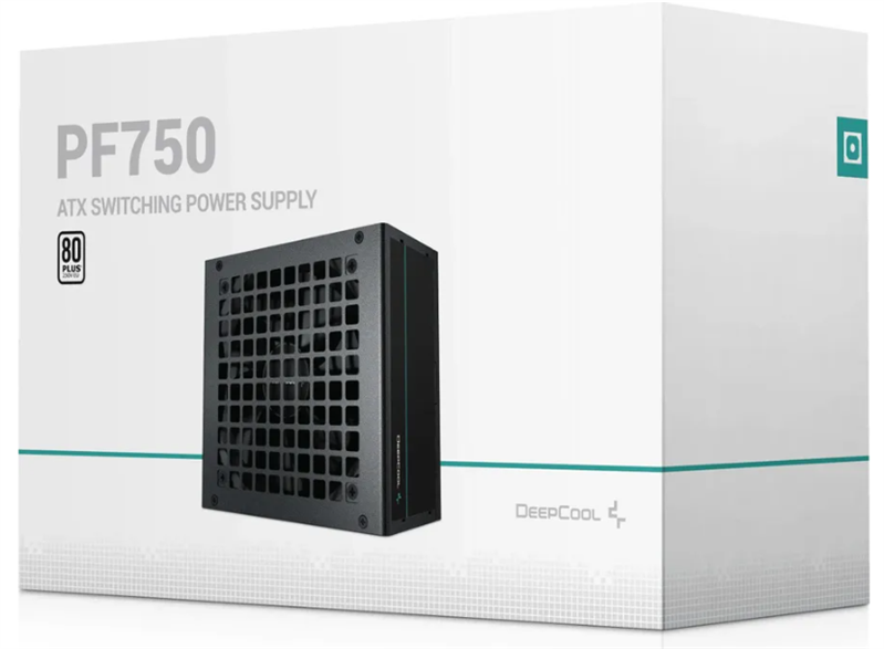 Блок питания Deepcool GAMERSTORM PF750X (ATX 2.52, 750W, PWM 120mm fan, Active PFC+DC to DC, 80+ BRONZE) RET