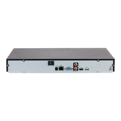 Видеорегистратор DAHUA 8-канальный IP-видеорегистратор 4K, H.265+, ИИ; Входящий поток до 80Мбит/с; сжатие: H.265+, H.265, H.264+, H.264, MJPEG; разрешение записи до 12Мп; накопители: 2 SATA III до 10Тбайт; воспроизве