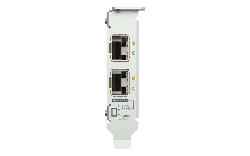 Сетевая карта QNAP Expansion Card QXG-25G2SF-E810 PCIe Gen4 x8, 2x25GbE(SFP28)