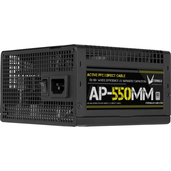 Блок питания Formula V Line AP-550MM, 550W, APFC, 80+, 12cm Fan
