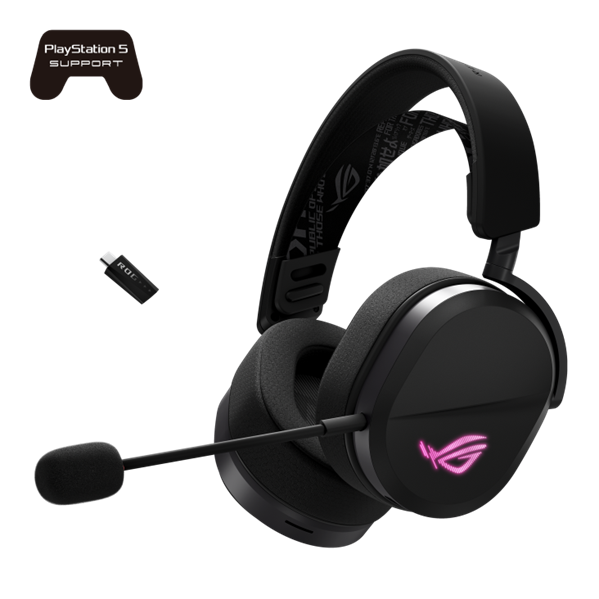 Гарнитура ASUS ROG PELTA, USB-C, 2.4GHz, Bluetooth, 309g, 20Hz~20kHz, RGB Lighting