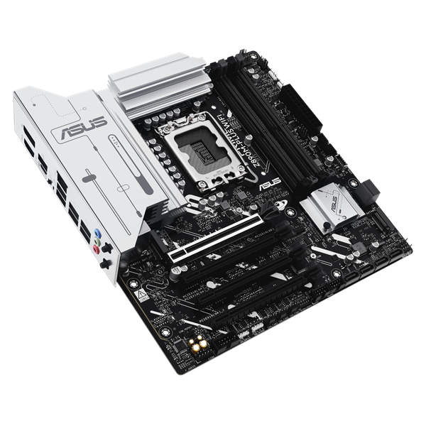 Материнская плата ASUS PRIME Z890M-PLUS WIFI, LGA1851, Z890, 4*DDR5, 6*SATA, 3*M.2, 5*USB 3.2, 4*USB 2.0, Type-C, 3*PCIx16, HDMI+DP, mATX; 90MB1J80-M0EAY0