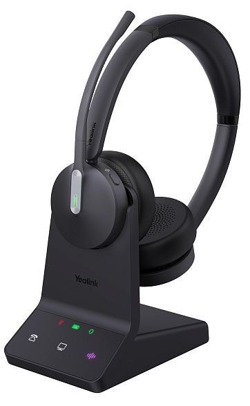 Гарнитура YEALINK WH64 Dual UC Дуо, Беспроводная, HD звук, 160м DECT, Bluetooth, Шумоподав,