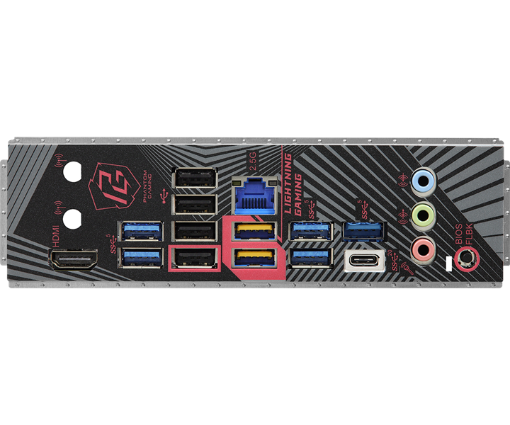 Материнская плата ASROCK B650 PG LIGHTNING, AM5, B650, 4*DDR5, 4*SATA, 3*M.2, 7*USB 3.2, 4*USB 2.0, Type-C, 2*PCIx16, 2*PCIx1, 1*M.2 (Key E), HDMI, ATX