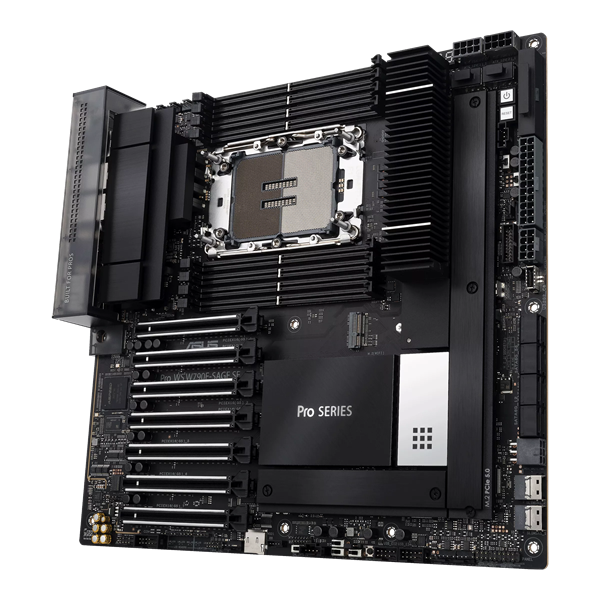 Материнская плата ASUS PRO WS W790E-SAGE SE, Intel® W790, 8*DDR5, 8*SATA, 3*M.2, 2 x SlimSAS, 5*USB 3.2, 2*USB 2.0,Type-C, 11*PCIx16, VGA, CEB; 90MB1C20-M0EAY0