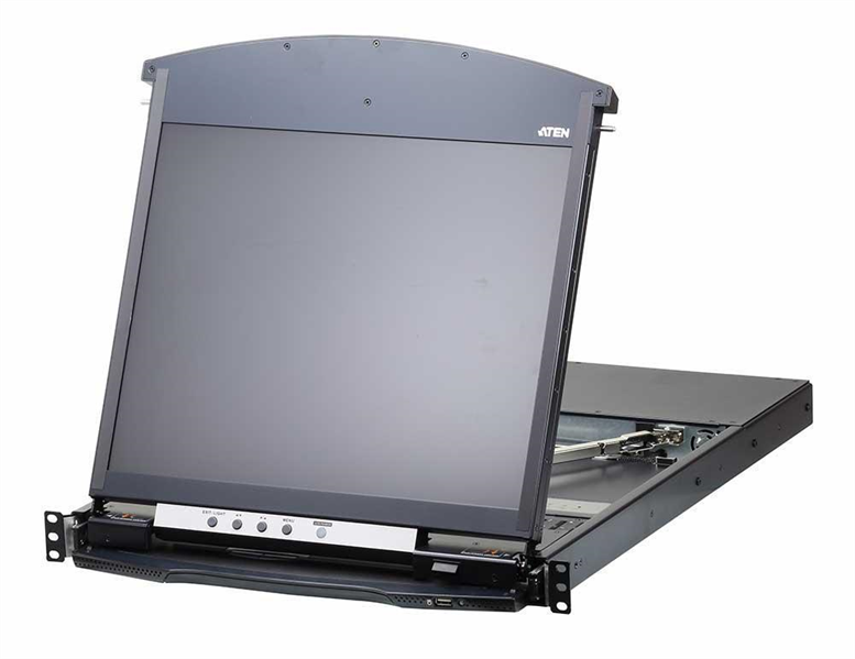 КВМ переключатель ATEN 1L/1R 16p C5 D.Rail LCD KVM over IP SW