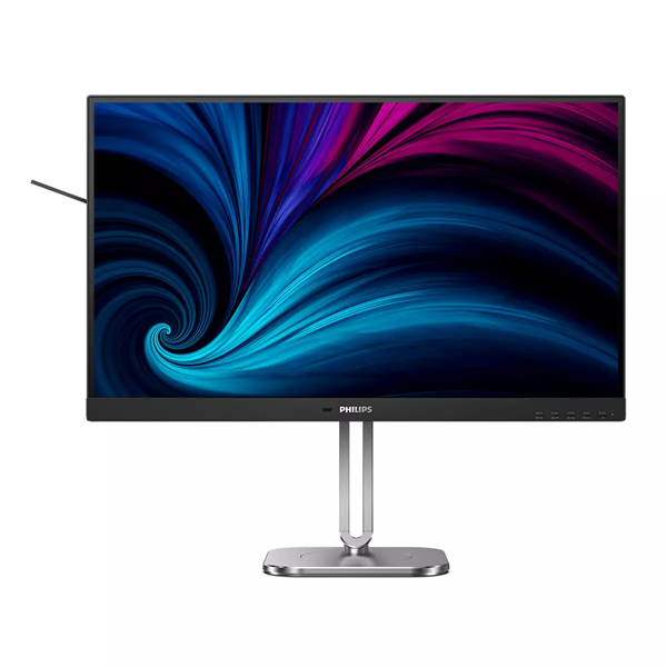Монитор 27" Philips 27B2N4500 2560x1440, WLED, 16:9, IPS, 350cd, 4ms, 1500:1, 50M:1, 178/178, 2*HDMI, DP, USB Hub: 3*USB3.2, USB-C(15W) Speakers, 120Hz, Tilt, HAS, Swivel, Pivot, Internal, VESA, Black, 3y