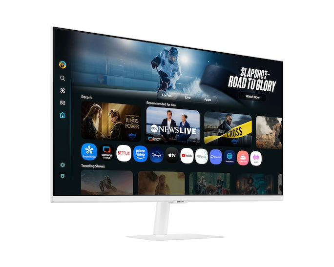 Монитор Samsung 32" Smart monitor M7 S32FM703UI (VA 16:9 3840x2160x60Hz 4ms 300cd 3000:1 178/178 1млрд HDMI USB-C(65W) 2*USB 2.0 Spk10W Tizen HDR10+ sRGB 99% Tilt WiFi5 BT5.2 VESA White ПультДУ)