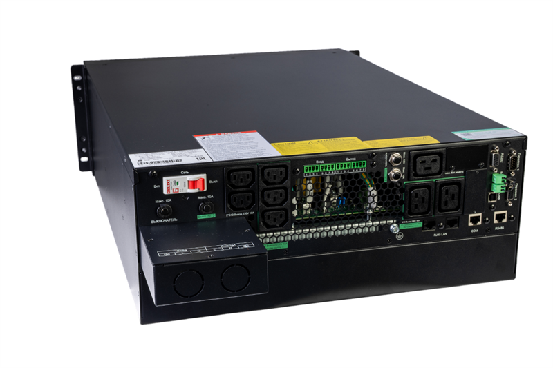 Источник бесперебойного питания Systeme Electric Smart-Save Online SRT, 6000VA/6000W, On-Line, Extended-run, Rack 4U (Tower convertible), LCD, 5xC13, 3xC19, USB, RS-232