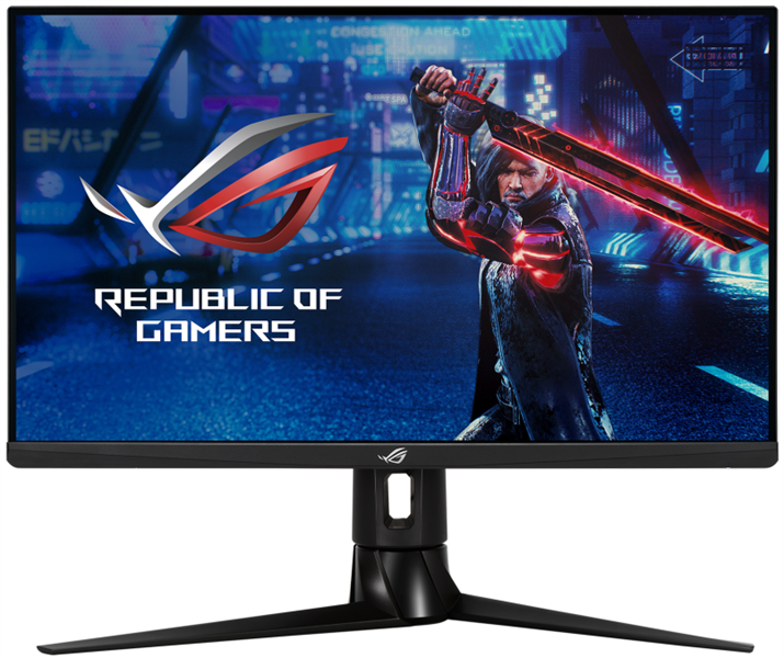 ASUS 27" ROG Strix XG27AQ IPS 2560x1440 1ms 400cd HDR400 170Hz HDMI DP USB-Hub MM HAS Swivel Pivot Dark Grey