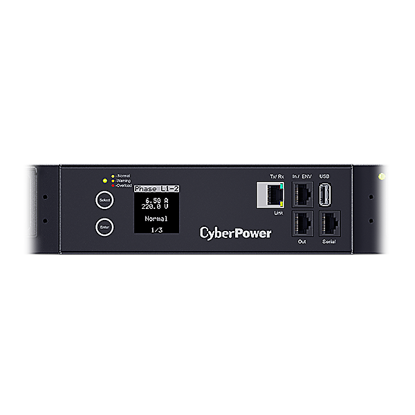 Панель питания распределительная CyberPower PDU PDU83402 3ph 0U, Switched MBO; 23kW/32A,SNMP, plug IEC 309-32A; (24) IEC 320 C13 (6) IEC 320 C19 NEW