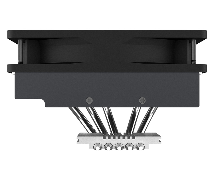 Кулер для процессора ID-COOLING IS-50 MAX RGB V3 LGA1700/1200/115X/AM5/AM4 низкопрофильный высота 77mm (27шт/кор, TDP 130W, PWM, 5 тепл.трубок, RGB FAN 120mm) BOX