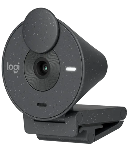 Веб-камера Logitech Webcam Brio 300, 1920x1080, GRAPHITE, защитная шторка, USB-C, [960-001436]