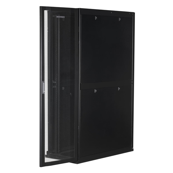 Серверный шкаф SMARTWATT Серверный шкаф Rack S-Series 42U 600x1200мм, двери с перфорацией, боковые панели 4шт и ролики в комплекте, черный (4512020620014)