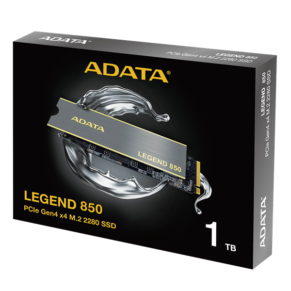 Твердотельный накопитель ADATA LEGEND 850 M.2 2280 NVMe PCIe 4.0 x4 1TB 5000/4500 COLOR BOX