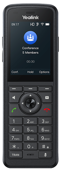 телефон YEALINK AX86R, экран 2.4", Wi-Fi 6, IP67, Alarm, виброоповещение, Bluetooth, 3.5 mm, Type-C, SNC, звук HD