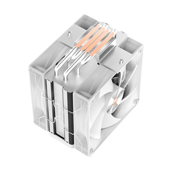 Кулер для процессора Ocypus Delta A40 Elite WH Dual Fan, 2x120mm FAN, Top Panel, 4 HEAT PIPES, 4-PIN PWM, 500-2000 RPM, 29DBA, HYDRO BEARING, LGA115X/1200/1700/18XX, AM4/AM5
