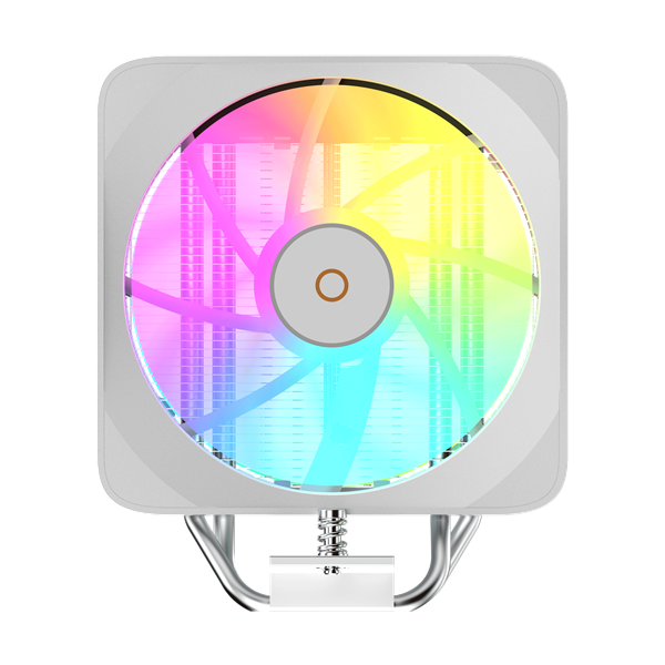 Кулер для процессора Ocypus Delta A40 EX WH Digital, 120mm ARGB FAN, Top Display Panel, 4 HEAT PIPES, 4-PIN PWM, 500-1800 RPM, 29DBA, HYDRO BEARING, LGA115X/1200/1700/18XX, AM4/AM5