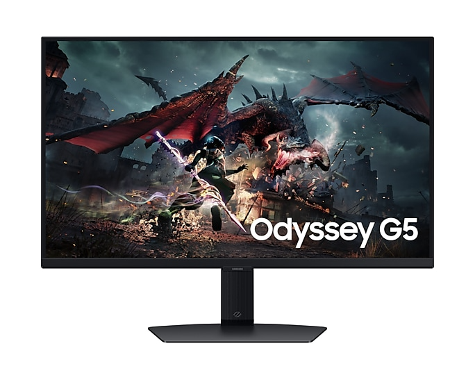 Монитор Samsung 27" Odyssey G5 G50D S27DG502EI IPS 16:9 2560x1440x180Hz 1ms 350cd 1000:1 178/178 HDMI DP HAS Pivot Tilt Swiv VESA Black (незначительное повреждение коробки)