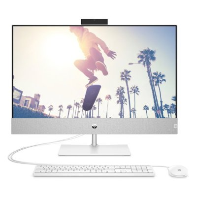 HP Pavilion I 27-ca1047ci NT 27" FHD(1920x1080) Core i5-12400T, 8GB DDR4 3200 (2x4GB), SSD 512Gb, Intel Internal graphics, no DVD, kbd&mouse wired, 5MP Webcam, White,FreeDOS, 1Y Wty