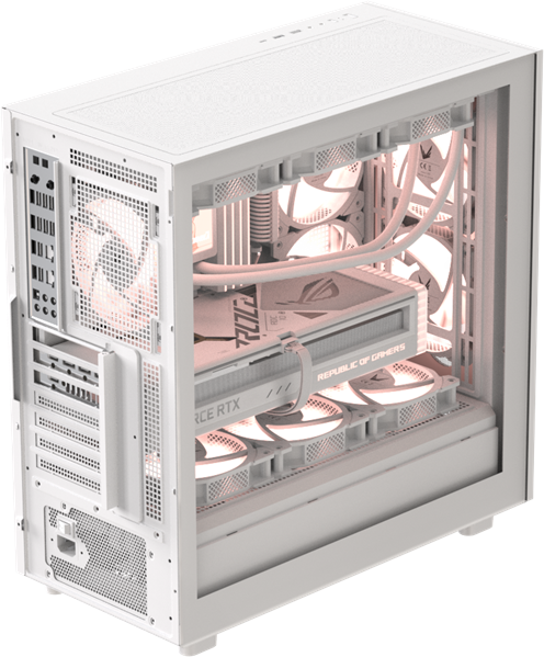 корпус Formula V Line Mana Stone White AR, ATX, TYPE-C*1, USB2.0*1, USB3.0*1, FRONT 3x120mm ARGB, REAR 1x120mm ARGB