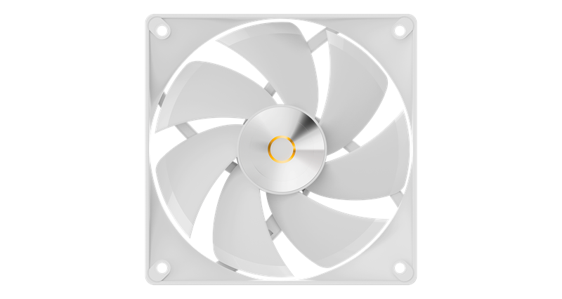 Вентилятор для корпуса Ocypus Delta F12 WH, 120x120x25mm, 4-PIN PWM, 500-2000 RPM, 29 DBA MAX, HYDRO BEARING