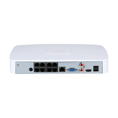 Видеорегистратор DAHUA 8-канальный IP-видеорегистратор c PoE, 4K, H.265+ и ИИ Входящий поток до 256Мбит/с; сжатие: H.265+, H.265, H.264+, H.264, MJPEG; разрешение записи до 16Мп; накопители: 1 SATA III до 16Тбайт; вос