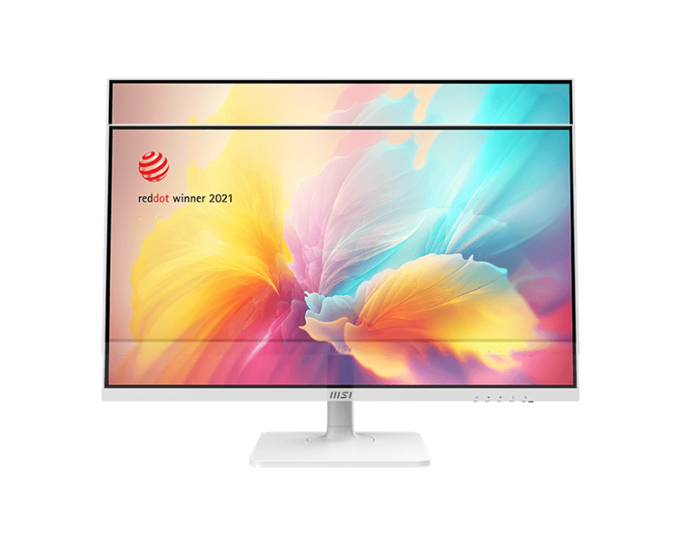 Монитор MSI Modern MD2712PW 27" 16:9 FHD(1920x1080) IPS Flat,1ms(MPRT),1000:1,100M:1,300nit,178/178,HDMI 1.4,USB-C,Speaker,Tilt,Swivel,Height,Pivot,VESA,100Hz,White(white cable),1y war-ty