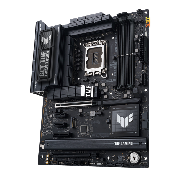 Материнская плата ASUS TUF GAMING Z890-PLUS WIFI, LGA1851, Z890, 4*DDR5, 4*SATA, 4*M.2, 6*USB 3.2, Type-C, 2*PCIx16, 1*PCIx4, 2*PCIx1, Thunderbolt™ 4, HDMI+DP, ATX; 90MB1IQ0-M0EAY0