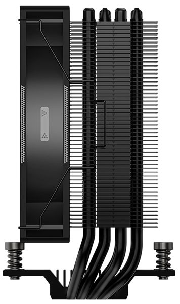 Кулер для процессора PCCooler RT400 BK, 120mm FAN, 4 HEAT PIPES, 4-PIN PWM, 500-2200 RPM, 34.9 DBA, HYDRO BEARING, LGA 1851/1700/1200/115X, AMD AM5/AM4