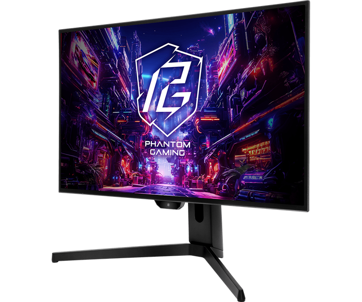 Монитор ASROCK 27" PGO27QFS OLED 2560x1440 0,03 ms GTG 275cd 240Hz HDR 400 VESA HAS Tilt HDMI*2 DP*2 USB*3 HAS Swivel Pivot Type C black