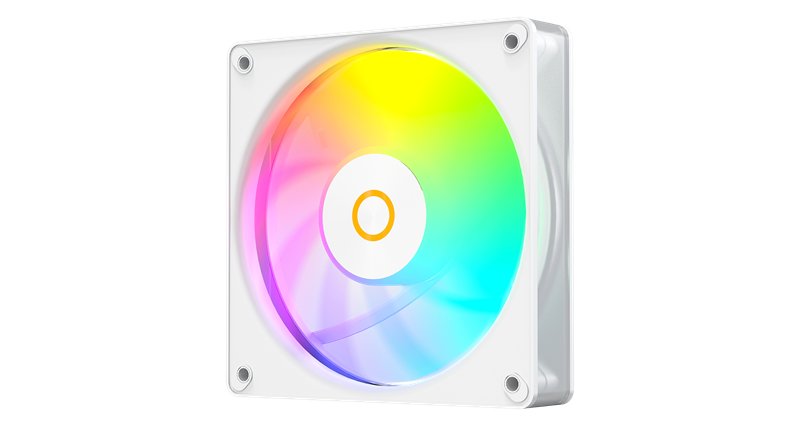 Вентилятор для корпуса Ocypus Gamma F12 Elite WH ARGB REVERSE BLADE 3 IN 1, 120x120x25mm, 4-PIN PWM, 600-1800 RPM, 26 DBA MAX, HYDRO BEARING