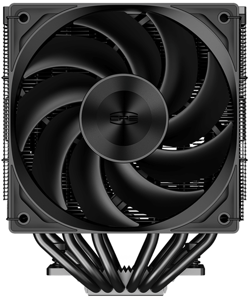Кулер для процессора PCCooler RZ620 BK, 2x120mm FAN, 6 HEAT PIPES, 4-PIN PWM, 500-2200 RPM, 32 DBA, FDB BEARING, LGA 1851/1700/1200/115X, AMD AM5/AM4