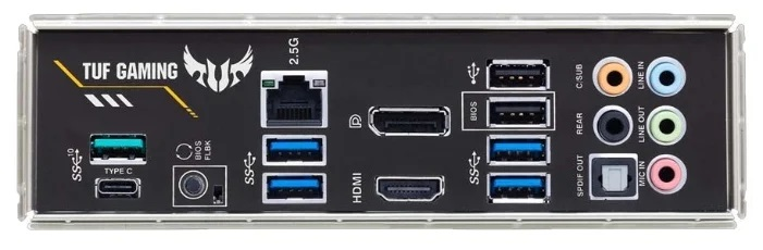 Материнская плата ASUS TUF GAMING B550-PLUS, Socket AM4, B550, 4*DDR4, HDMI+DP, CrossFireX, SATA3 + RAID, Audio, 2,5Gb LAN, USB 3.2*8, USB 2.0*6, COM*1 header (w/o cable) ATX ; 90MB14G0-M0EAY0