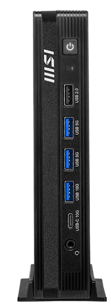 Персональный компьютер MSI Pro DP10 A14MG Mini Core i3-14100 (3.5GHz), 8Gb(8*1) DDR5 SO-DIMM, 512GB SSD M.2, Intel Graphics, noDVD, WiFi, BT, 120W, noOS, 1y war-ty, Black