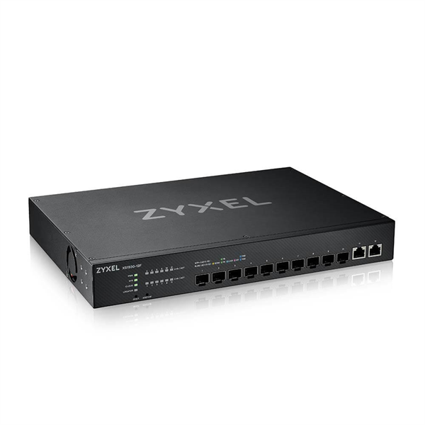 Коммутатор Мультигигабитный Smart L3 Lite Zyxel NebulaFlex XS1930-12F, rack 19", 10xSFP+, 2xRJ-45: 1/2,5/5/10G