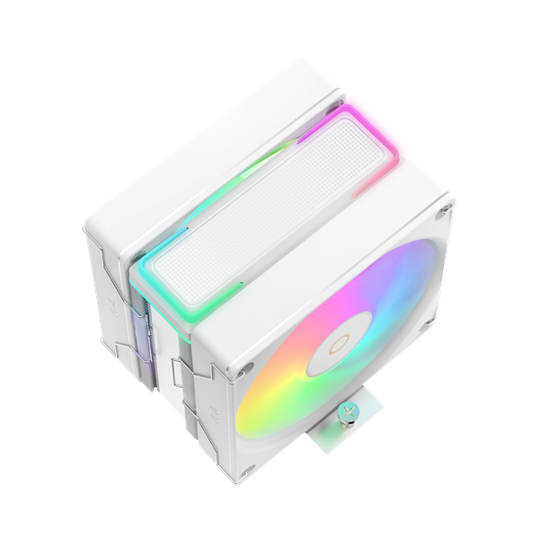 Кулер для процессора Ocypus Delta A40 SE WH Dual Fan ARGB, 2x120mm ARGB FAN, Top ARGB Panel, 4 HEAT PIPES, 4-PIN PWM, 800-1800 RPM, 31DBA, HYDRO BEARING, LGA115X/1200/1700/18XX, AM4/AM5