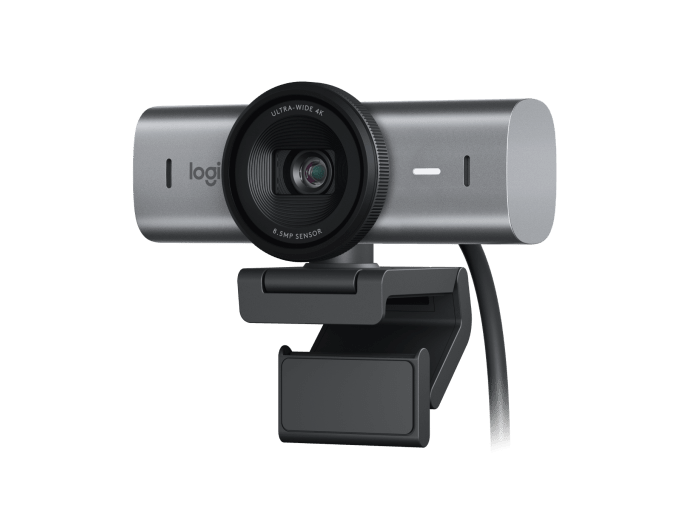 Веб-камера Logitech Webcam Brio MX 4К, 3840x2160, Pale Grey [960-001554]