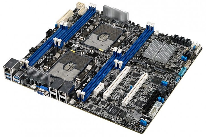 серверная материнская плата ASUS Z11PA-D8,DP XEON,C621,CEB,8DIMM,3PCIE (после СЦ, неоригинальная коробка, некомплект)