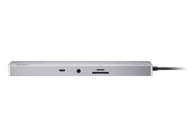 ATEN 8k (4k HDMI Dual Display) 11-in-1 USB-C Multiport Dock with USB PD 100W