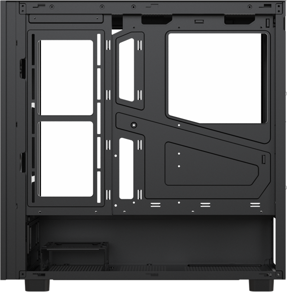 корпус Formula V Line Mana Stone Black AR, ATX, TYPE-C*1, USB2.0*1, USB3.0*1, FRONT 3x120mm ARGB, REAR 1x120mm ARGB