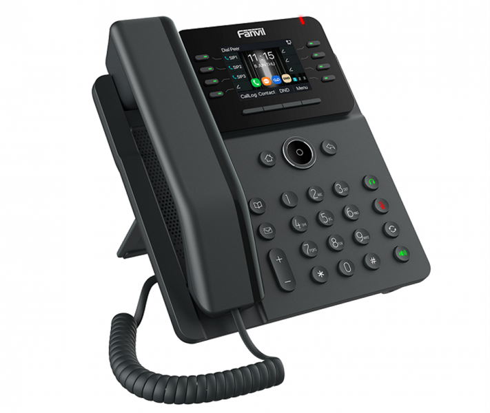 SIP-Телефон Fanvil V62W (Замена X303W), 12 SIP-акк., 2,8", 320x240 Цвет. экран, POE, БП в комп., 2x1 Gbps, Wi-Fi 6, BT 5.4