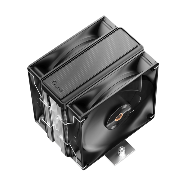Кулер для процессора Ocypus Delta A40 Elite BK Dual Fan, 2x120mm FAN, Top Panel, 4 HEAT PIPES, 4-PIN PWM, 500-2000 RPM, 29DBA, HYDRO BEARING, LGA115X/1200/1700/18XX, AM4/AM5