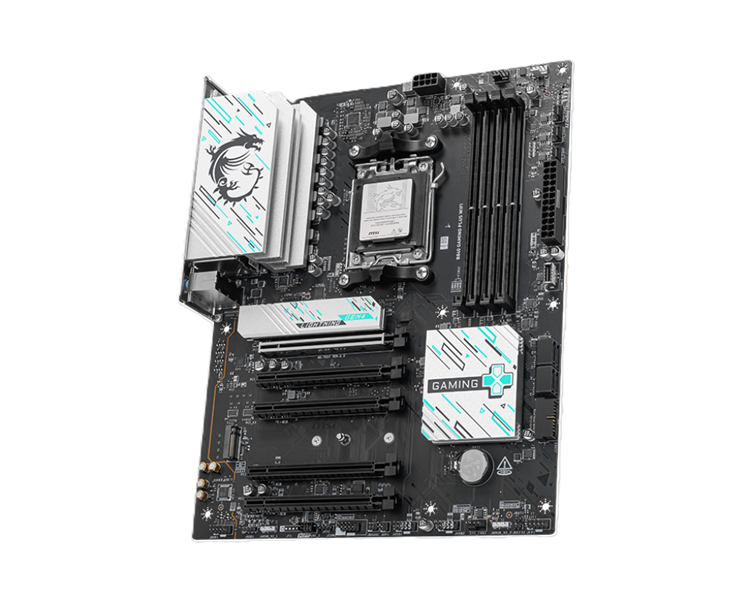 Материнская плата MSI B840 GAMING PLUS WIFI ,B840,AM5,4DDR5,5PCI-Ex16,2M.2,4SATA3,2USB10G(1A+1C),5USB5G