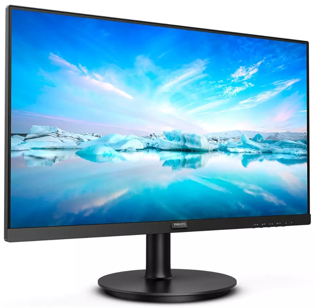 23,8" Philips 242V8LA 1920x1080 LED, 16:9, VA, 250cd, 3000:1, MID, 4ms, 178/178, D-Sub, HDMI, DP, 75Hz, Speakers, Tilt, Внутр, VESA, Black 3y