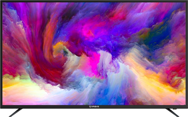 Телевизор ЖК с функцией СмартТВ IRBIS 55S01UD357BS, 55", 3840x2160, 16:9, Digital (DVB-T2/C/PAL/SECAM), Smart TV, 1024MB, 8GB, Wi-Fi, Input (USBx2, HDMIx3, YPbPr mini, VGA, PC audio, CI+), Outp (после ремонта, царапины на матрице)