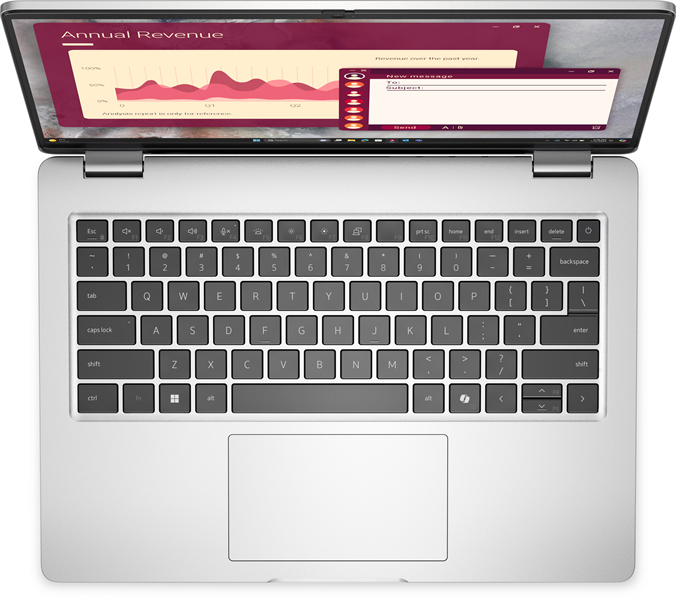 ноутбук Dell Pro 14 Core 7 265U 14,0" FullHD+300nit AG,300 nit,32 GB DDR5 (2x16GB),1TB SSD,Intel graphics,3cell 55 Wh,Backlit,FPR,Thunderbolt,Linux,1,37kg,2y,KB Eng/Rus,Platin Silver