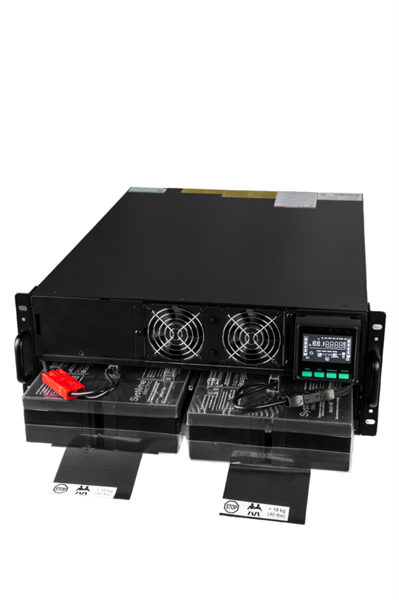 Источник бесперебойного питания Systeme Electric Smart-Save Online SRT, 6000VA/6000W, On-Line, Extended-run, Rack 4U (Tower convertible), LCD, 5xC13, 3xC19, USB, RS-232