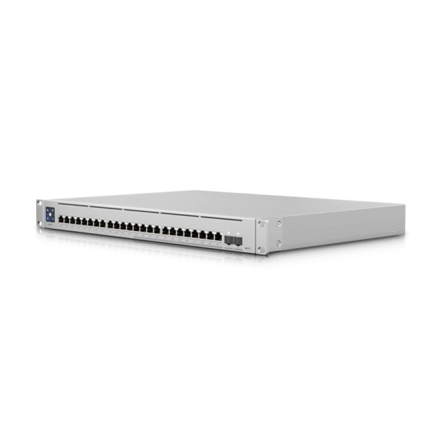 Коммутатор Ubiquiti Switch Enterprise 24 PoE Layer 3, PoE switch with (12) 2.5GbE, 802.3at PoE+ RJ45 ports, (12) GbE, 802.3at PoE+ RJ45 ports, and (2) 10G SFP+ ports.